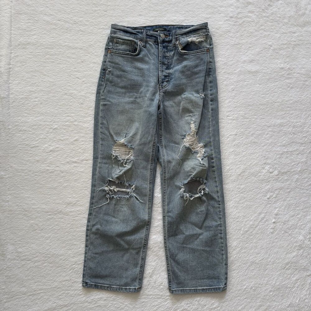 Wild Fable Women’s Highest Rise Straight Distressed Jeans Size 2 Denim Pants